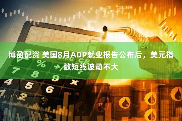 博盈配资 美国8月ADP就业报告公布后，美元指数短线波动不大